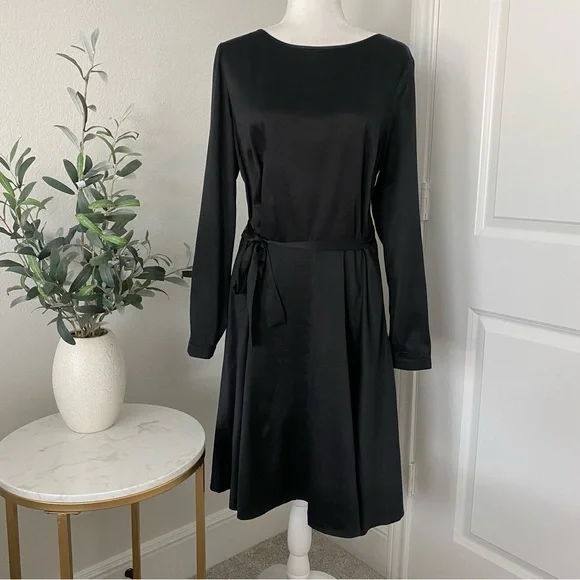 Brooks Brothers Dresses Brooks Brothers Black Satin Long